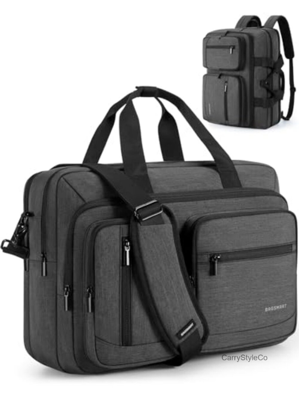 3 in 1 Laptop Bag for Men, Computer Briefcase Messenger Shoulder Bag